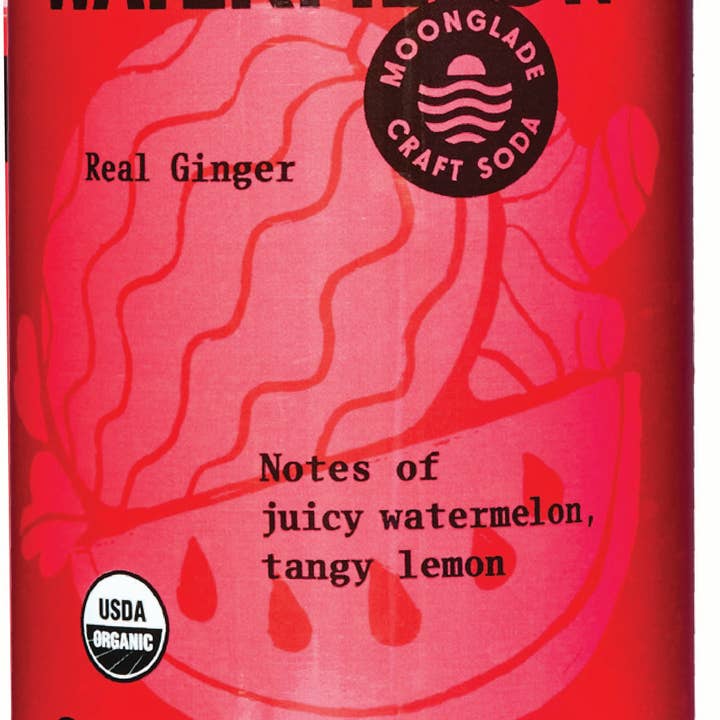 Moonglade Brews - Wholesale Soda/carbonated drink - San Diego Ginger Beer (Watermelon) - 24 Pack | 12oz Cans1
