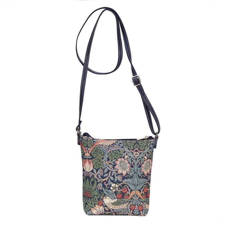 SignareArt - Wholesale Crossbody Bag - Women's - William Morris Strawberry Thief Blue Women's Crossbody Bag