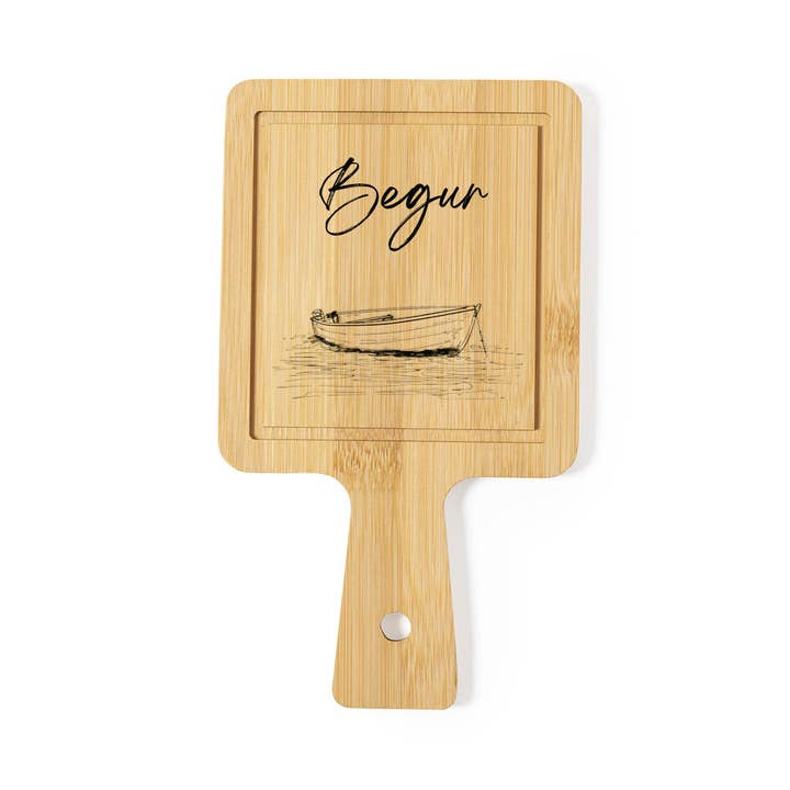 Personalized Mini Bamboo Cutting Board Souvenir for wholesale by Fustik