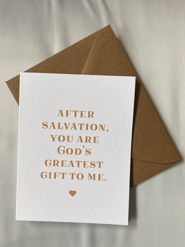 Du är Guds största gåva, kärlekskort till make för wholesale av The Butter and Honey Co.