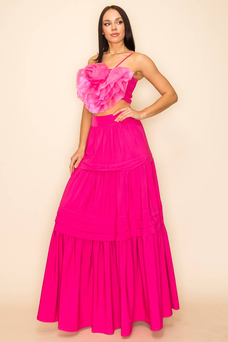 QMP Moda - Wholesale Blouse - Women's - FLOWER TOP WITH ELASTIC BACK AND ZIPPER14