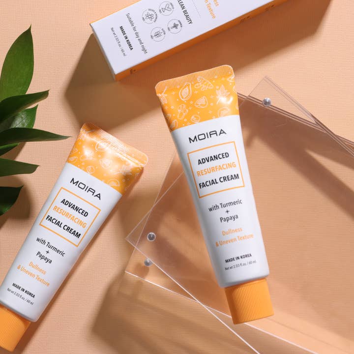 Moira Cosmetics - Wholesale Facial Moisturizer - Facial Cream 004 -Advanced Resurfacing Turmeric & Papaya