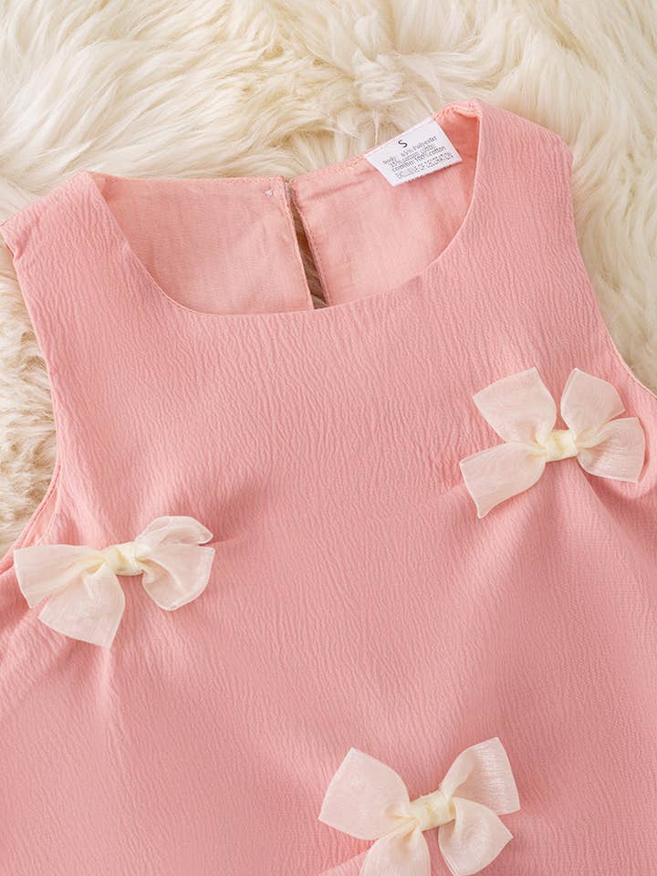 Kids Charm Online - Wholesale Dress - Kids - Coquette bow bubble dress. DRG50617 AMY1