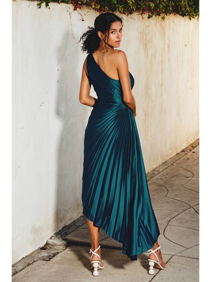 Dress Forum - Wholesale Dress - Women's - Olympia Asymmetrical Pleated Maxi Dress (1)31
