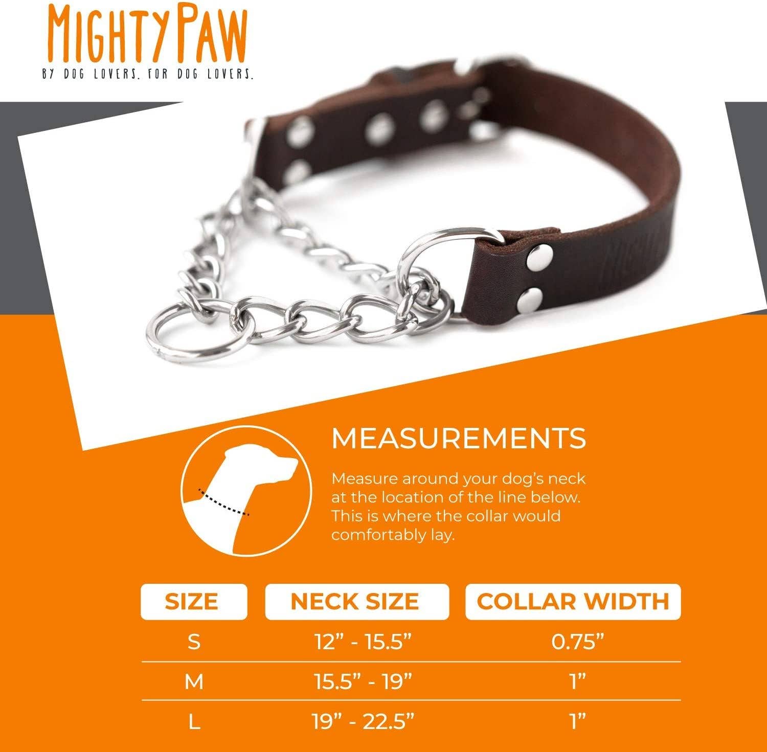 Mighty Paw - Wholesale Pet Collar - Dog - Leather Martingale Training Collar1