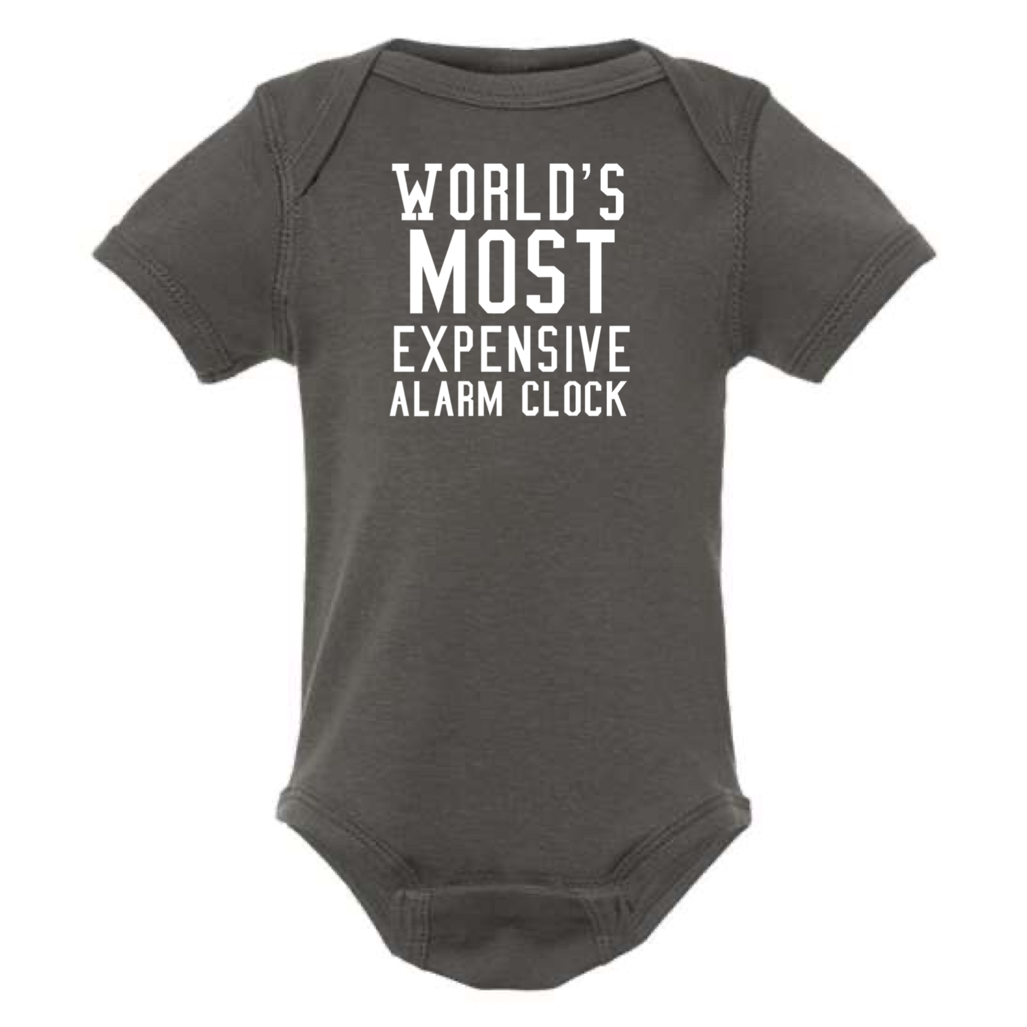 dkhandmade - Wholesale Bodysuit (Non-Footed) - Baby - WORLD'S MOST EXPENSIVE ALARM CLOCK BABY ONESIE6