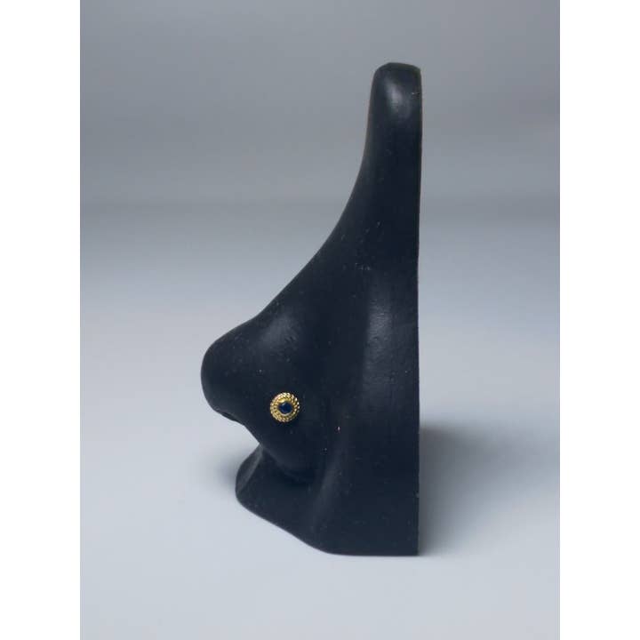 Zahav Jewelry – wholesale Enkelt örhänge – 14K massivt guld näsring | 18 Gauge | Massivt guld | Guld näsring | Guldnäsa S9