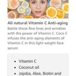 Fleur De Spa - Wholesale Anti-Aging Moisturizer - Coco C | Vitamin C & Coconut oil face serum for Anti-aging