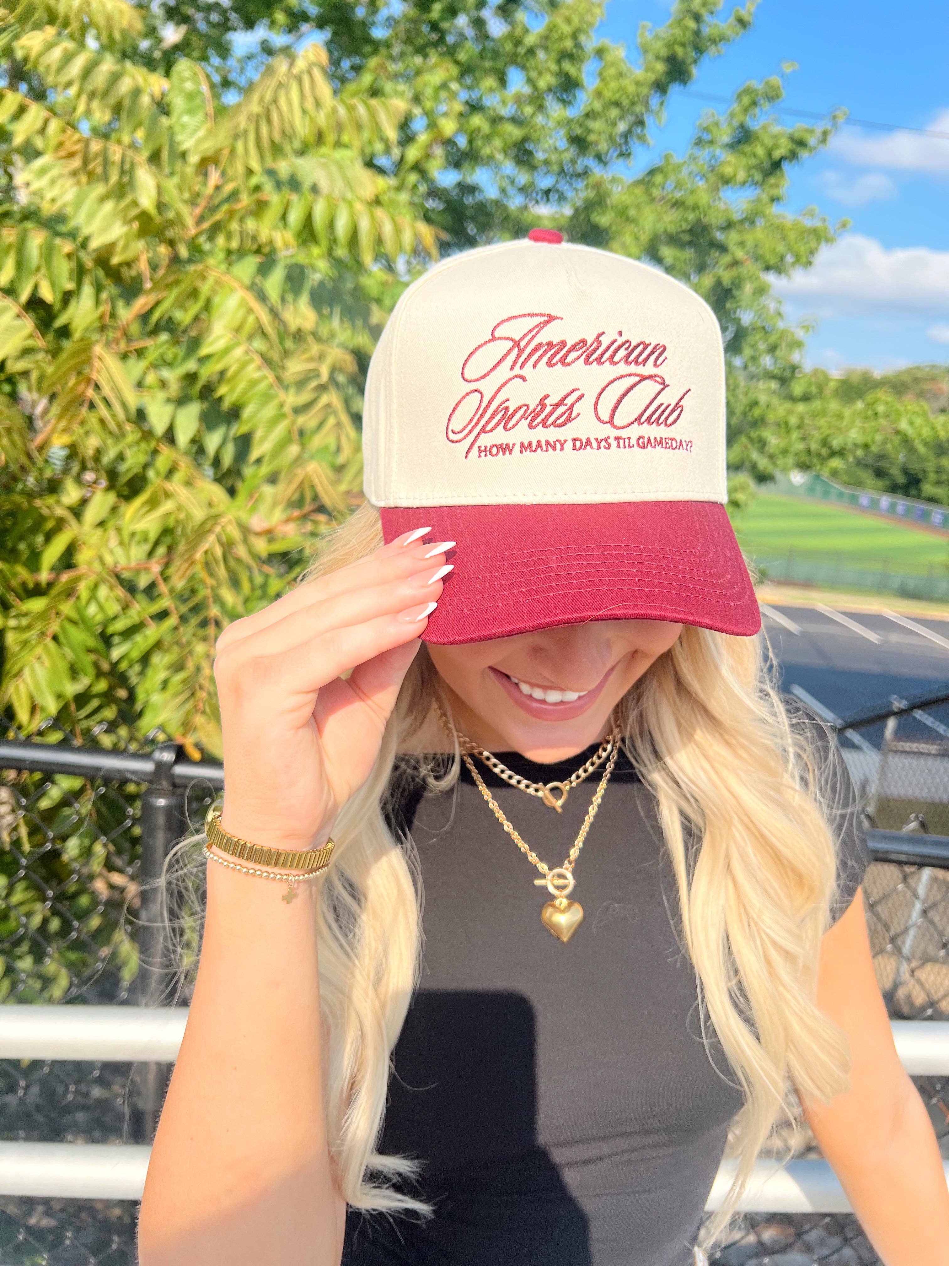 KENZKUSTOMZ - Vente Casquette de camionneur – femme - Casquette de camionneur vintage American Sports Club11