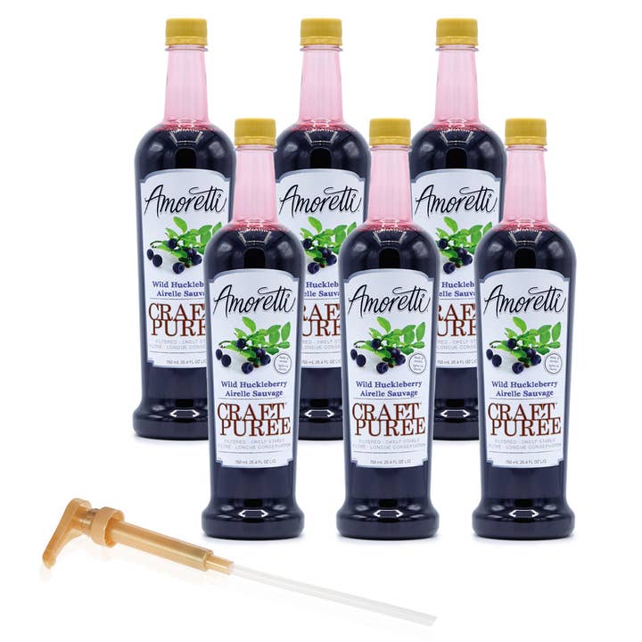 Amoretti - Wholesale Cocktail Mix/Syrup - Wild Huckleberry Craft Puree®