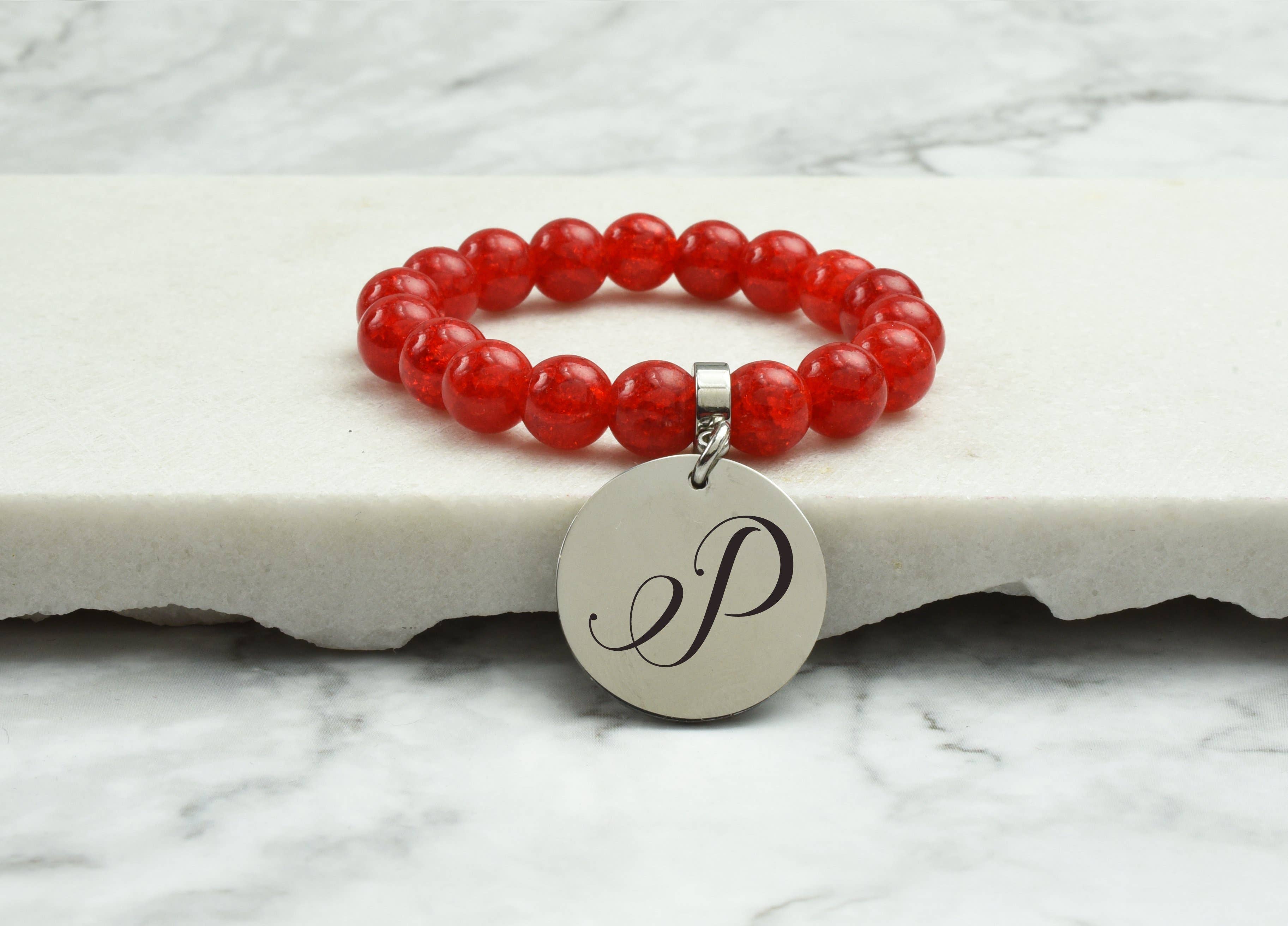 Pink Box - Wholesale Armband met kralen - Mama, Big Sis, Lil Sis Crystal Initial armband door roze doos67