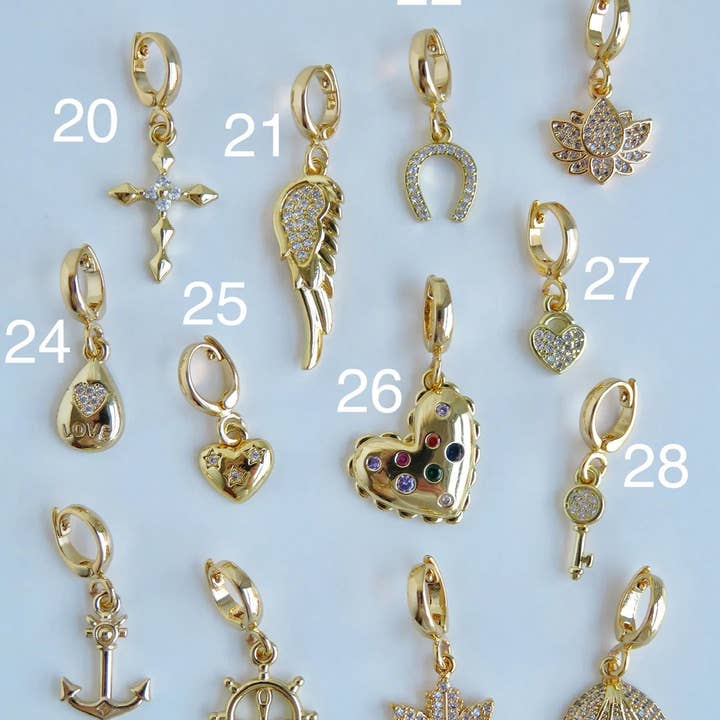 Curated By Suarez - Wholesale Individual Charm/Pendant - Symbolic Clip Charm - Charms with Hinged Clasp2