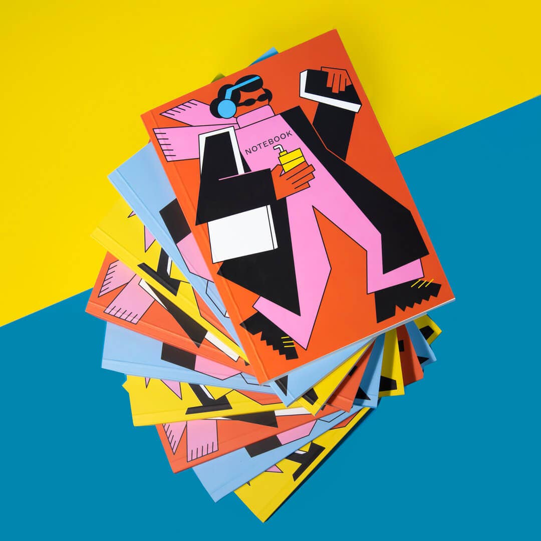 Redy. - Wholesale Notebook - Designer On A Rush Plain Notebook with Illustrated Cover1