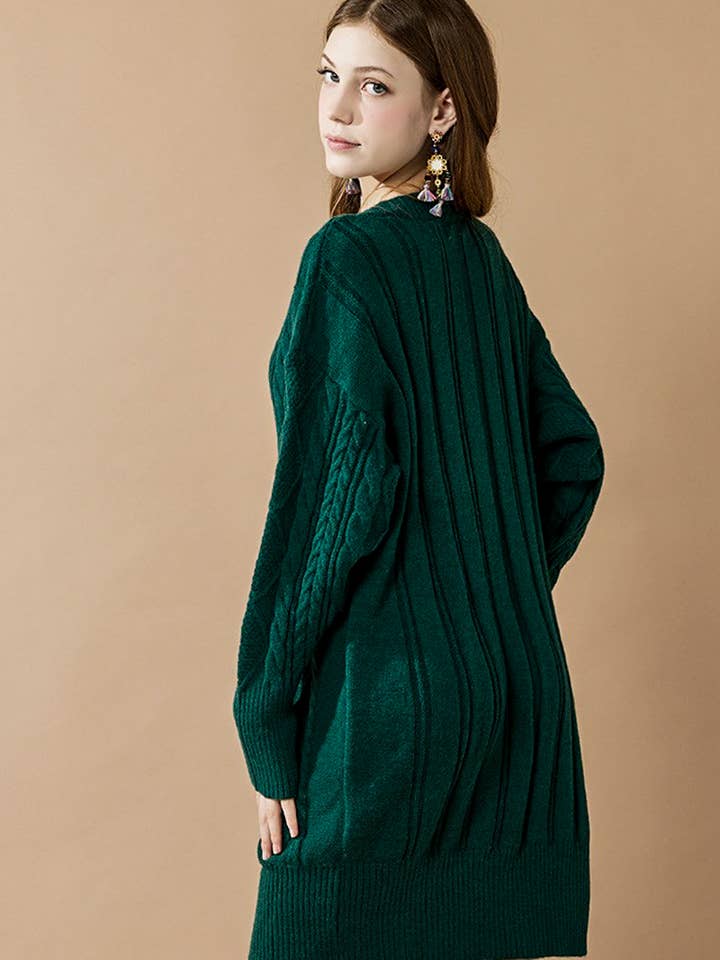 noflik - Wholesale Dress - Women's - IND1023 Cable Knit Dress-12pcs Pack $4.99/unit (71%OFF)17