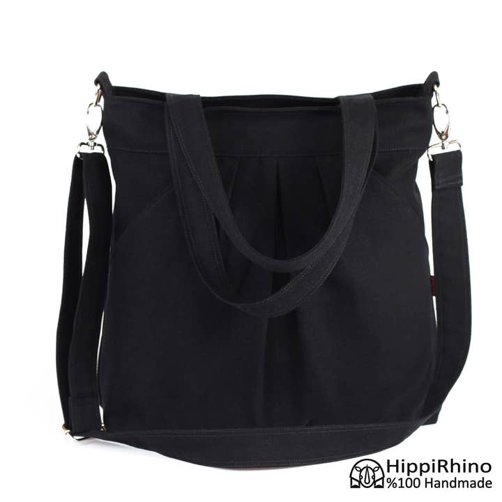 Axelväska Crossbody Canvas Purse Fickor Tvättbar Tote för wholesale av hippirhino