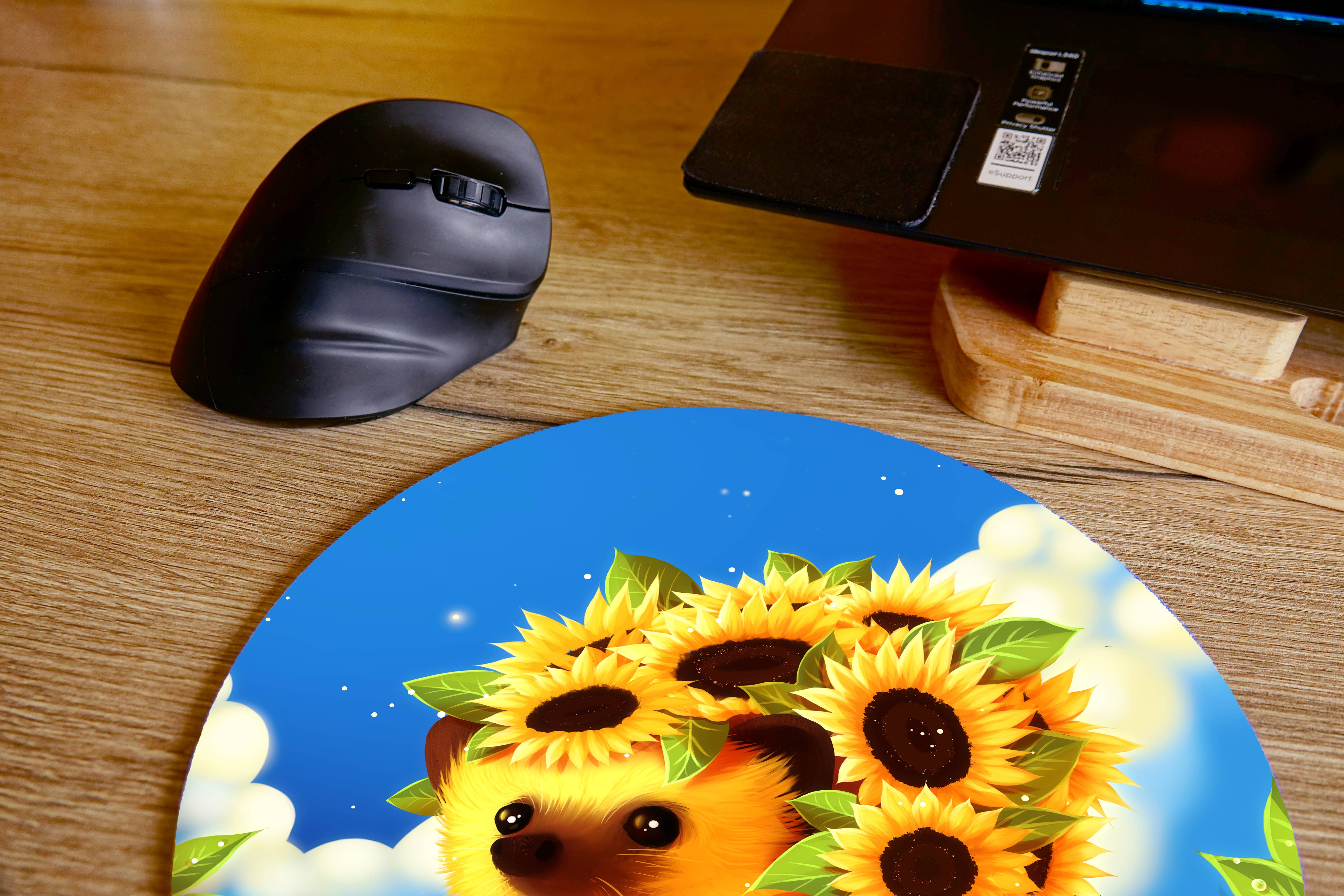 Digitaldreamcloud - Wholesale Mousepad/Trackpad - Sunflower hedgehog mouse pad   1