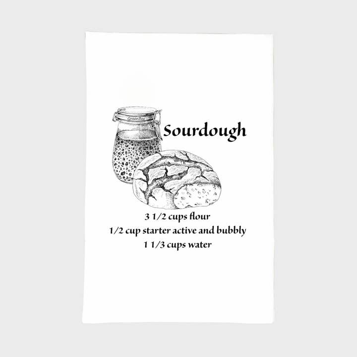 Green Bee Tea Towels - Wholesale Tea Towel - Sourdough Kitchen Towel | Tea Towels | Recipe Dish Towels0