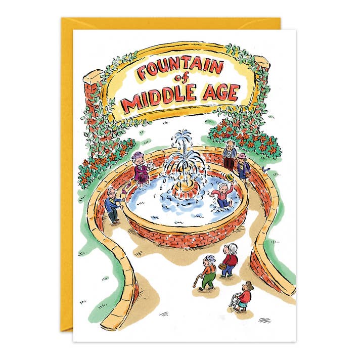 Middle Age Birthday Card for wholesale by G & T Greetings Northwest