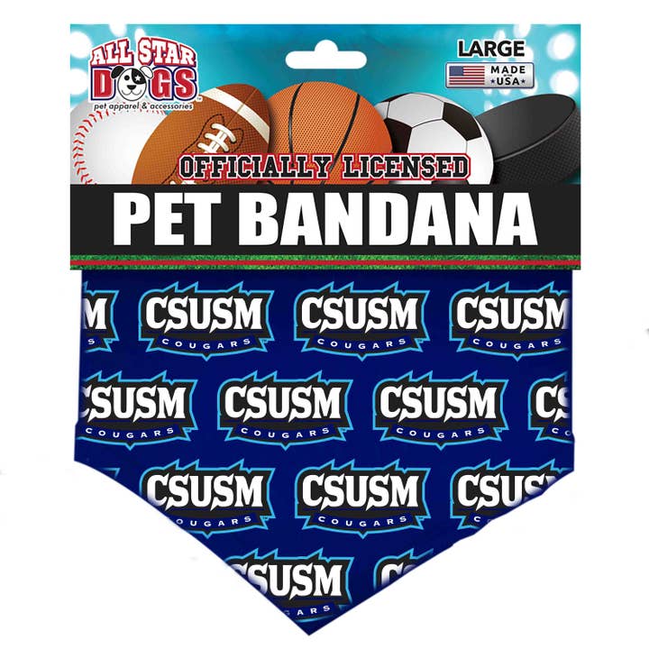 Cal State San Marcos - Pet Bandana (All Over Print) for wholesale by All Star Dogs