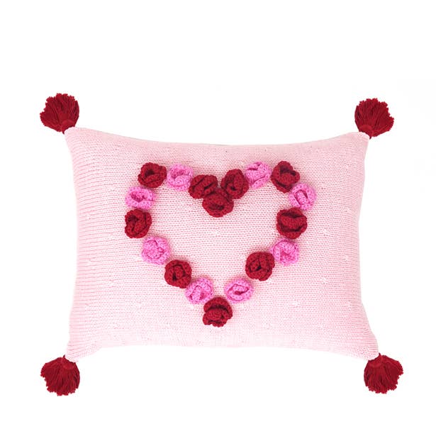 Melange Collection - Wholesale Throw/Decorative Pillow - Flower Heart 8x11" Pillow0