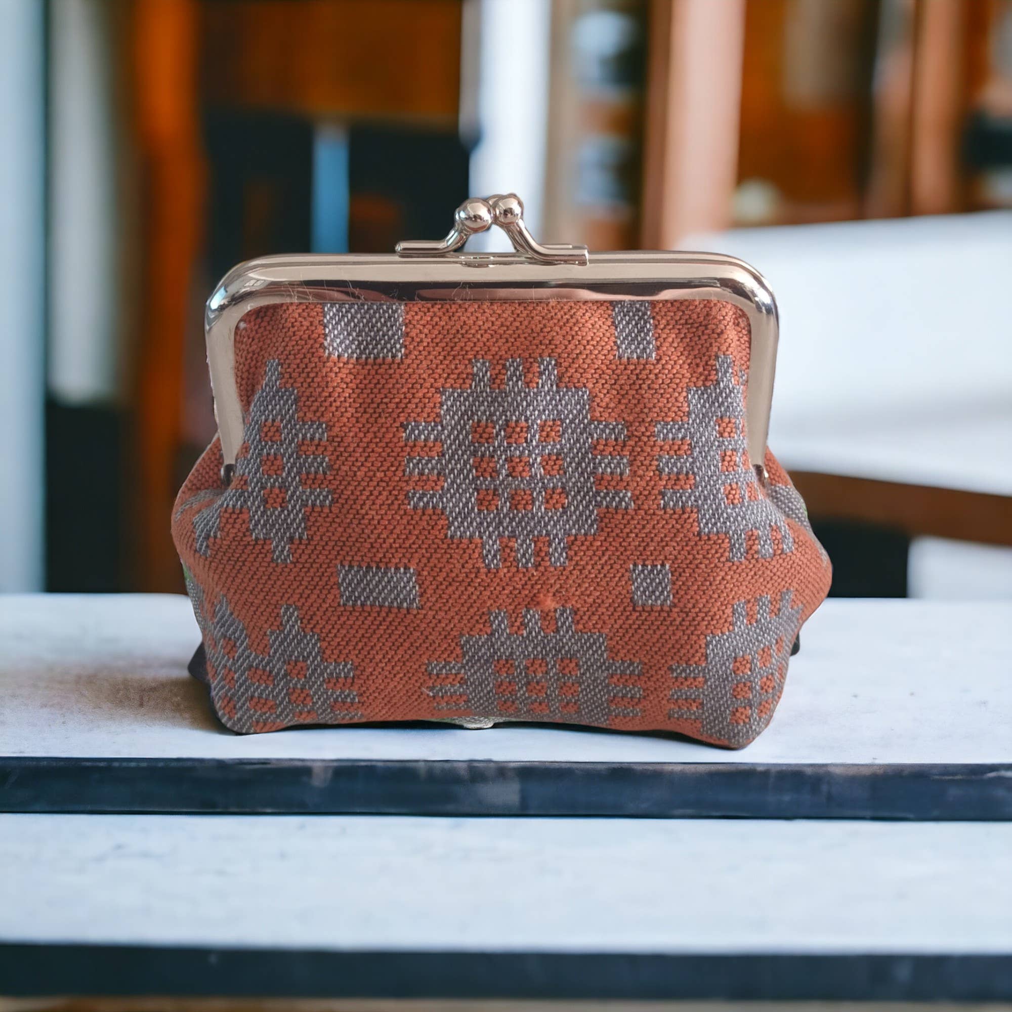 Moose & Co - Vente Porte-monnaie – femme - Porte-monnaie style vintage avec motif de tapisserie galloise6