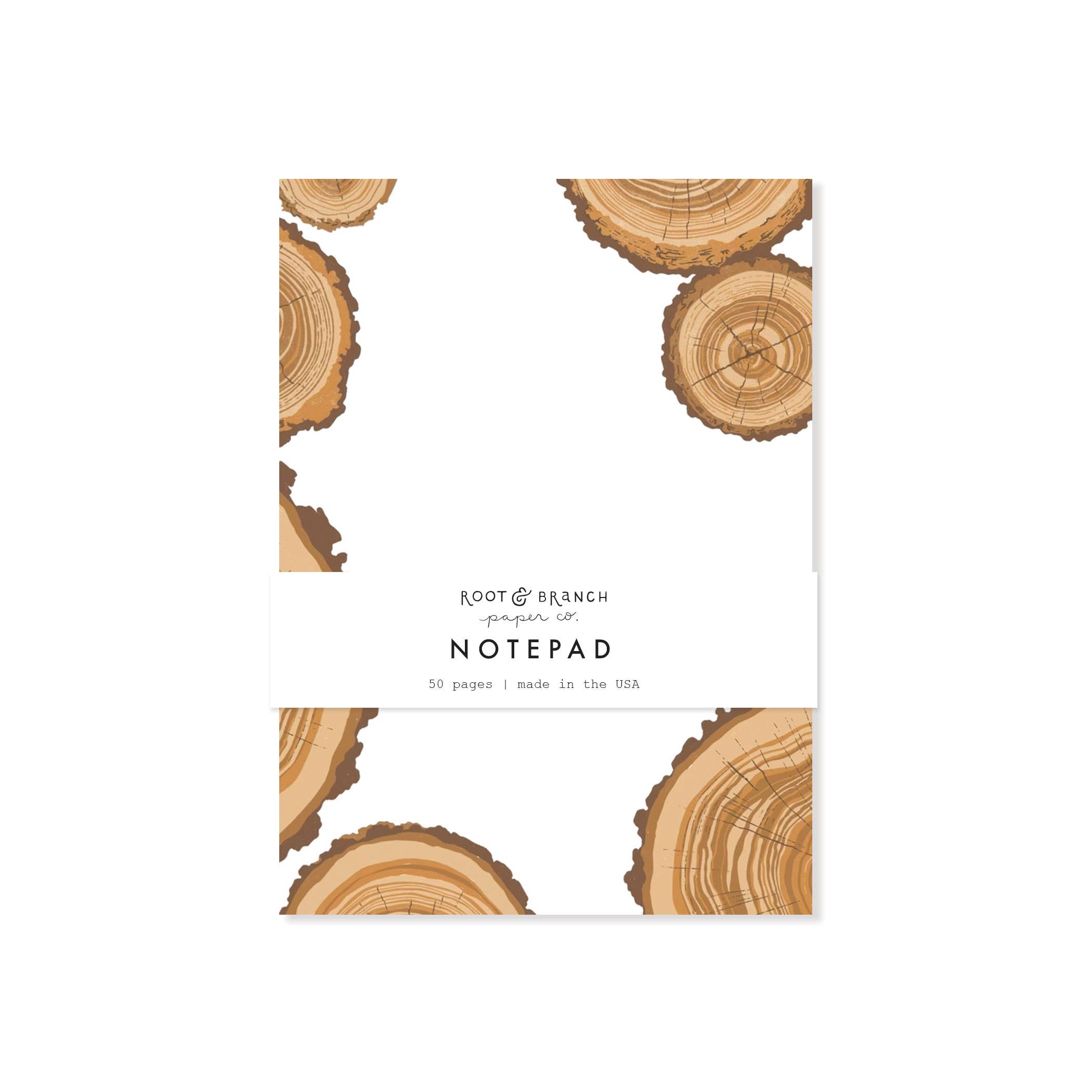 Root & Branch Paper Co. - Wholesale Notepad - Tree Rings Notepad1
