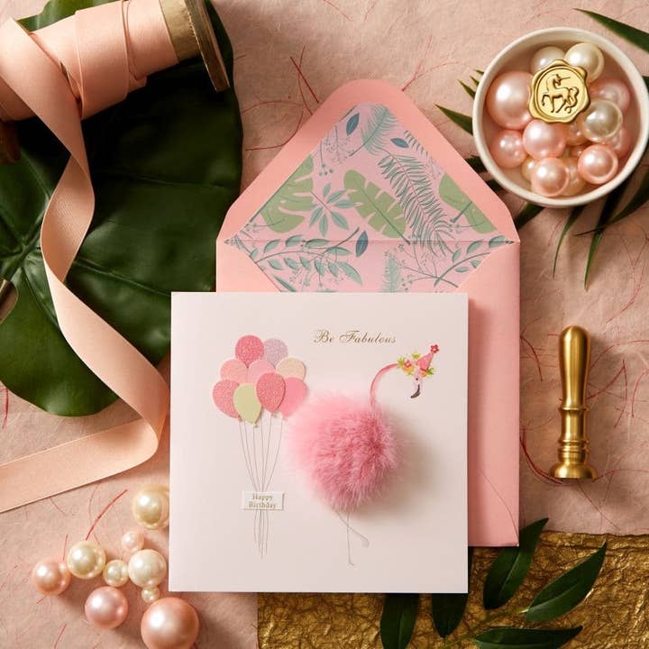 Flamingo verjaardagskaart voor wholesale door NIQUEA.D