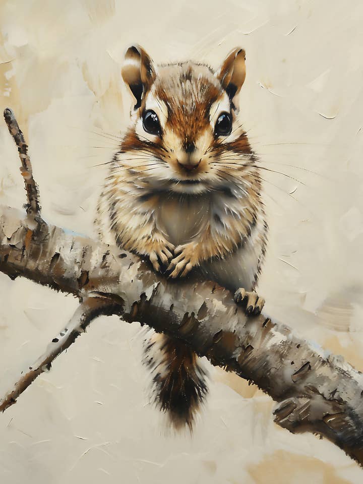 Baby Chipmunk - Mowbi's Wildlife 8"x10" konsttryckssamling för wholesale av Mowbi