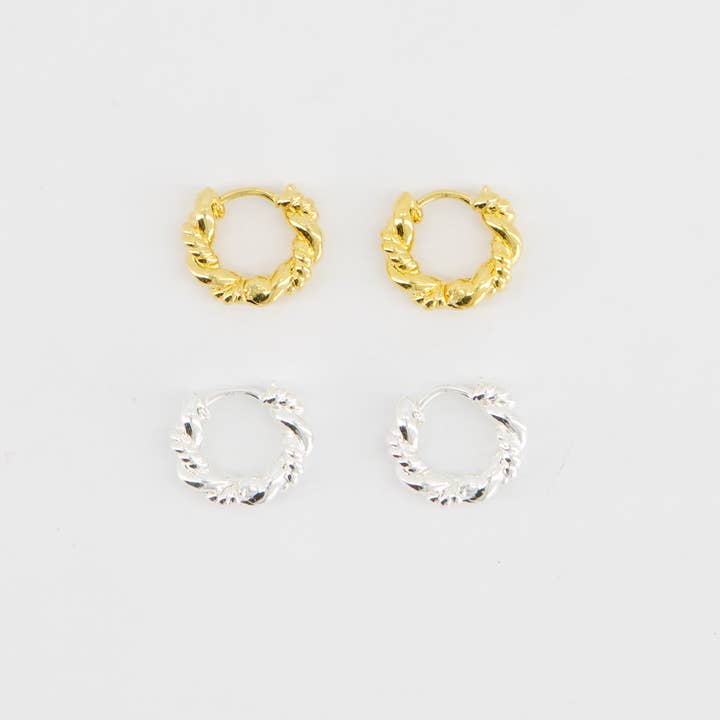 SOLI STUDIO - Wholesale Hoop earrings - Twist Dual Hoops1