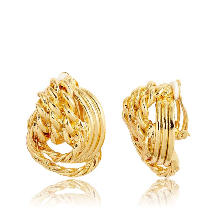 KARINE SULTAN - Wholesale Clip-On Earrings - Large Knot Clip On Earring
