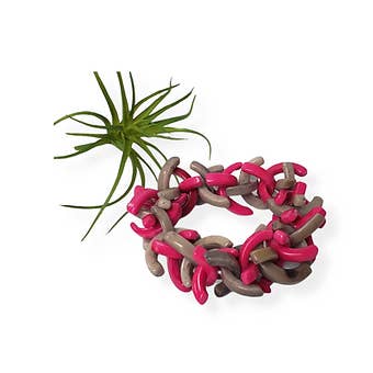 Organic jewelry by Allie – Großhandel Perlenarmband – Elastische Armbänder aus Taguanuss mit Stacheln, Einheitsgröße3