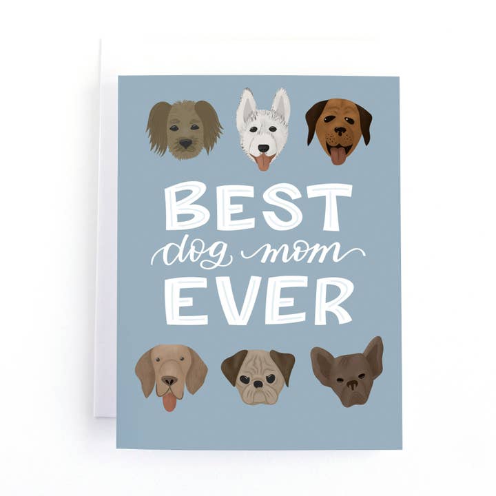 Carte de fête des mères Dog Mom pour la vente par Pedaller Designs