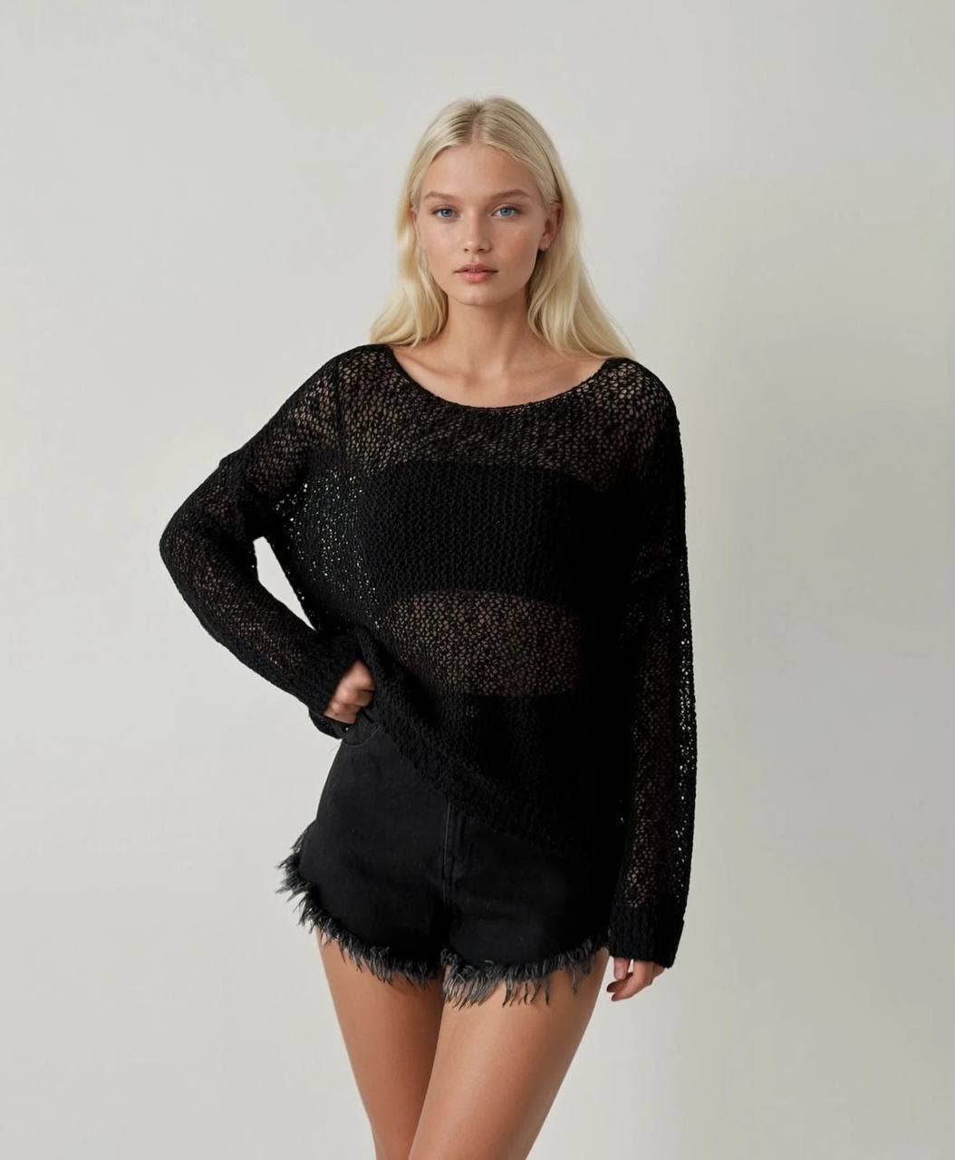 Anaz – Pulôver - Mulher por atacado – Camisola de malha aberta2