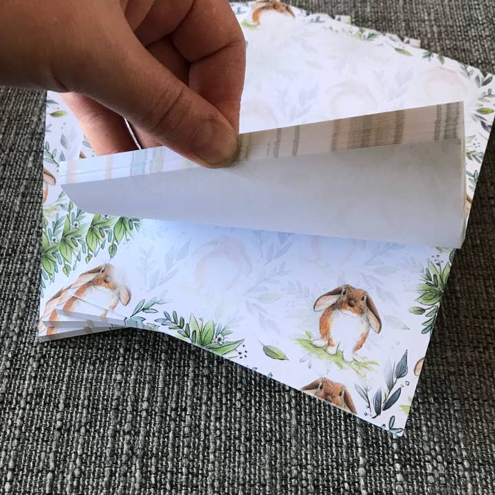 Spring Bunny A5 Writing Pad - Stationery To Do List Notepad for wholesale by Catherine Redgate: Illustrator