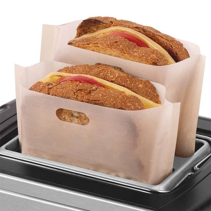 Zulay Kitchen - Wholesale Food Storage Wrap/Bag - Reusable Toaster Bags - 6 Pack