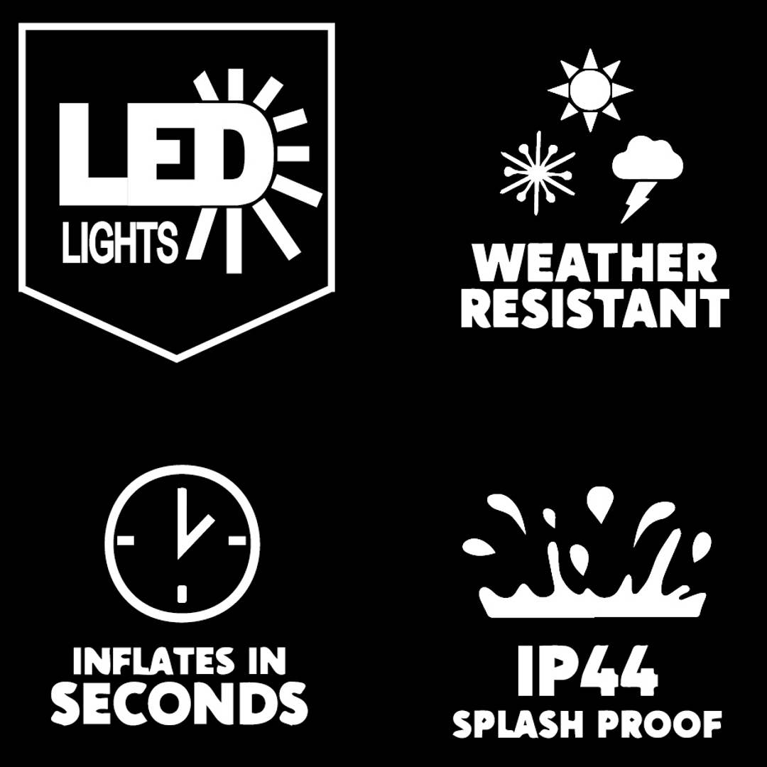 Lexi Home - Wholesale Inflatables - Eerie 8-Foot Pumpkin Arch Outdoor Halloween LED Inflatable7