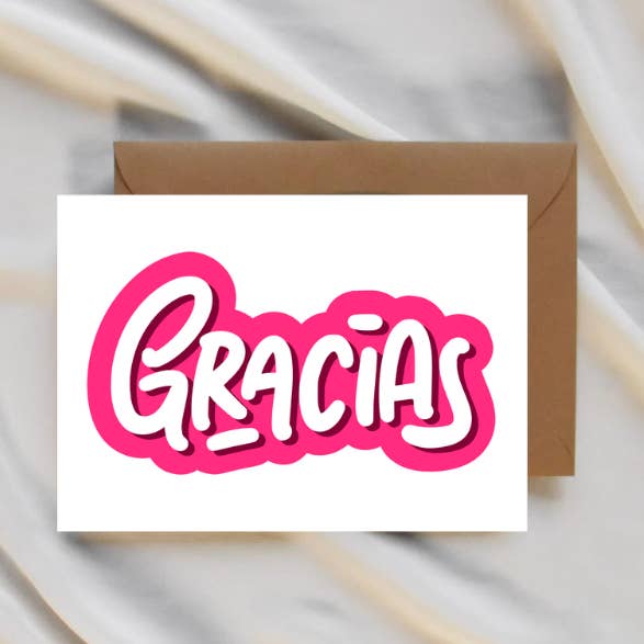 Gracias Card for wholesale by Party Collective