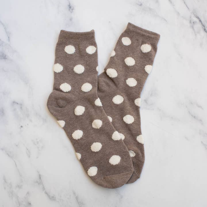 Tiepology - Wholesale Socks - Women's - Women's Polka Dots Puff Casual Socks