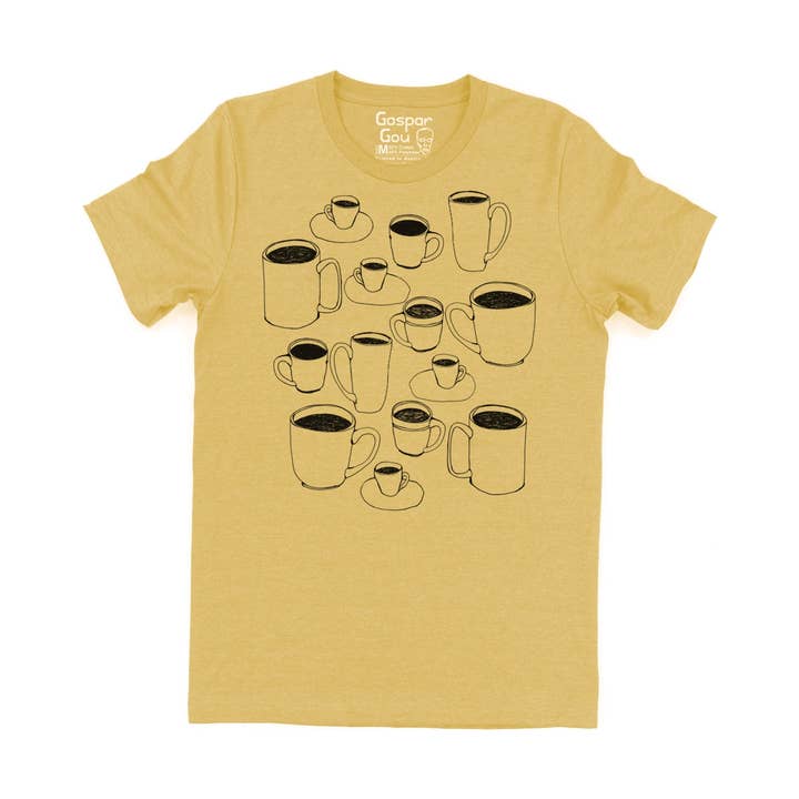 Coffee Cups Charlie Tee for wholesale by Supermaggie @ Faire