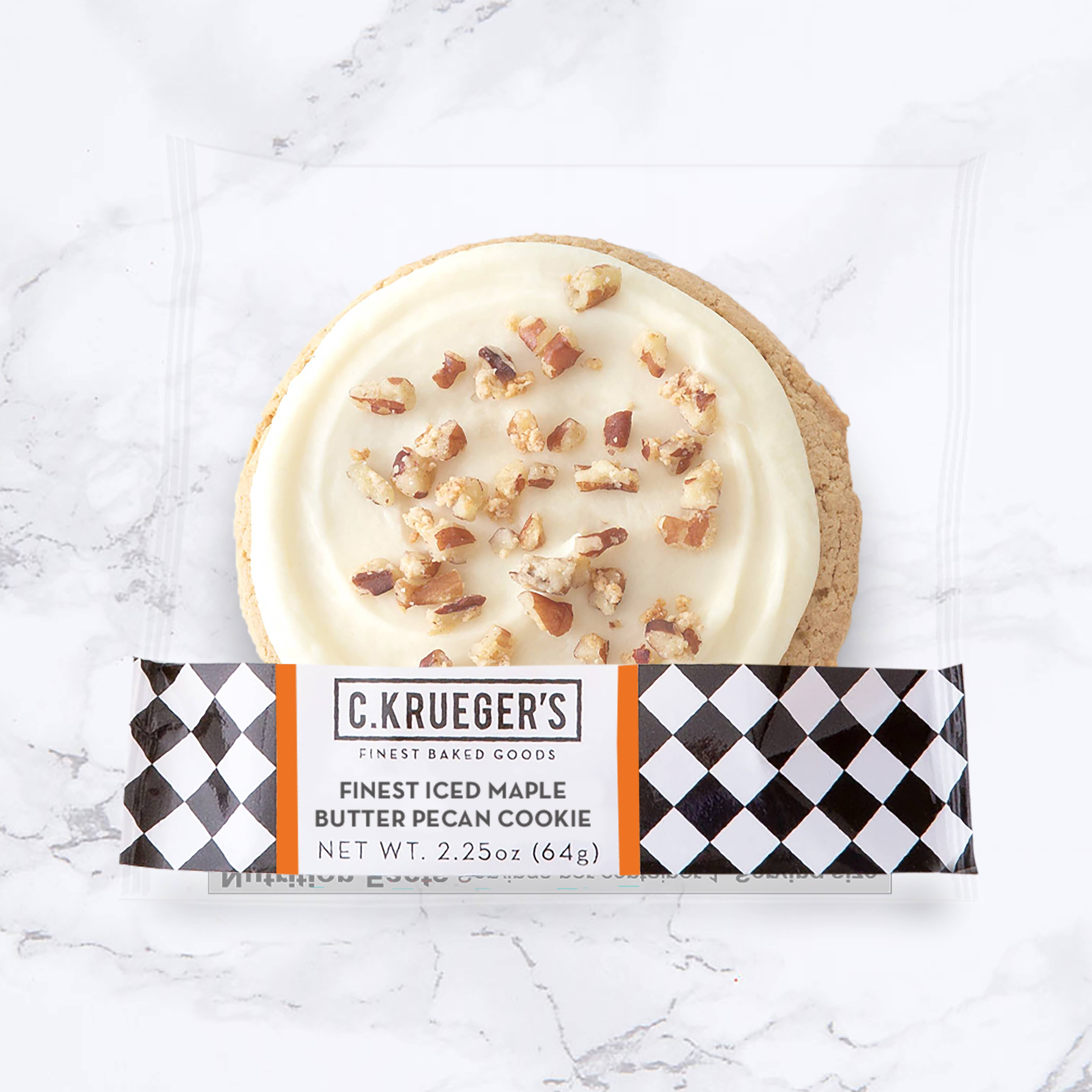 C. Krueger's - Wholesale Cookie - Iced Maple Butter Pecan Cookie 2.25oz2