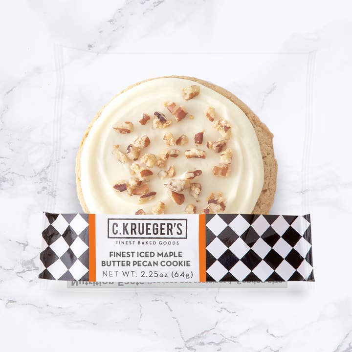 C. Krueger's - Wholesale Cookie - Iced Maple Butter Pecan Cookie 2.25oz2