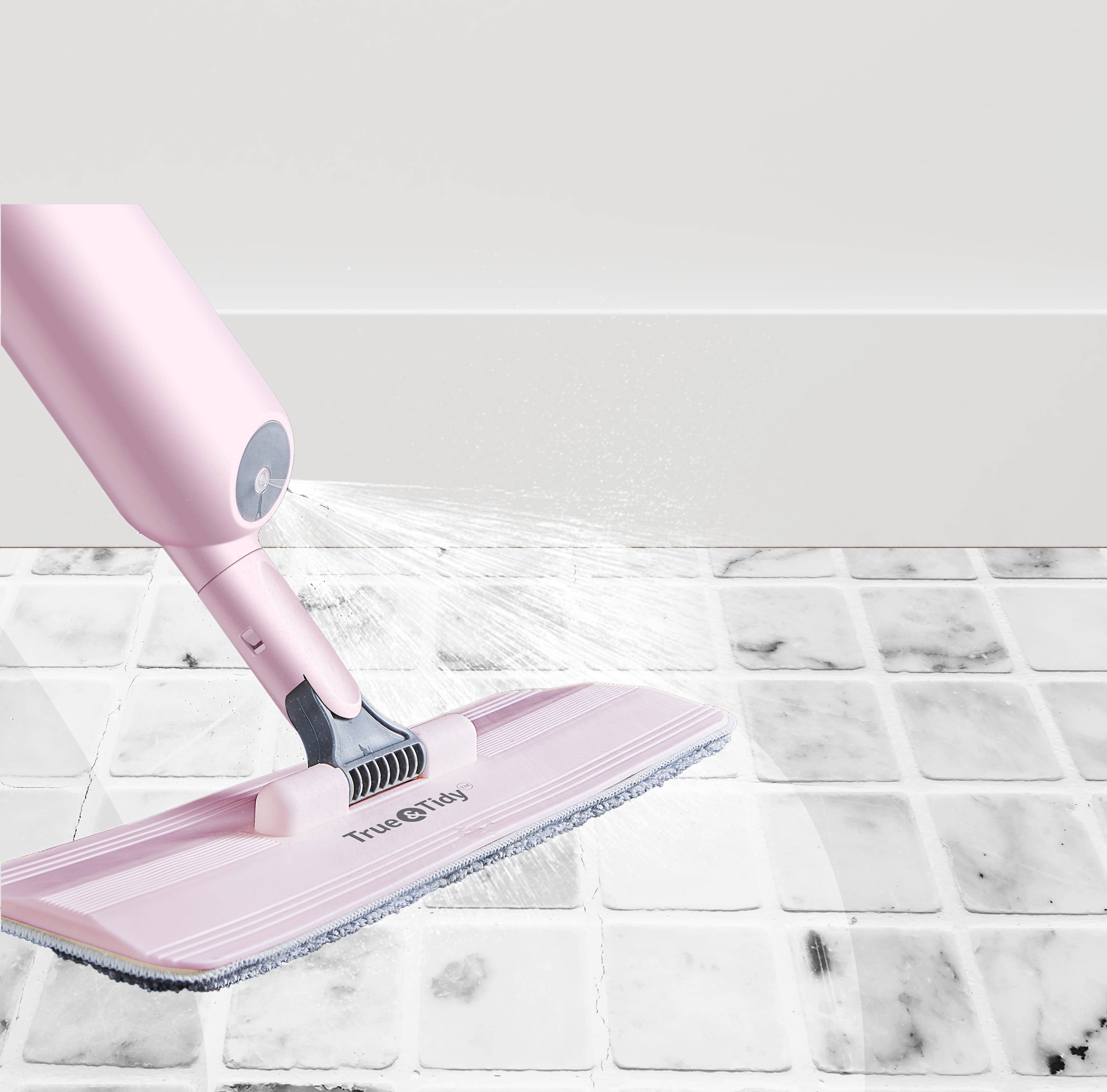 True & Tidy - Vente Serpillères - Ensemble de balai pulvérisateur avec réservoir rechargeable de luxe8