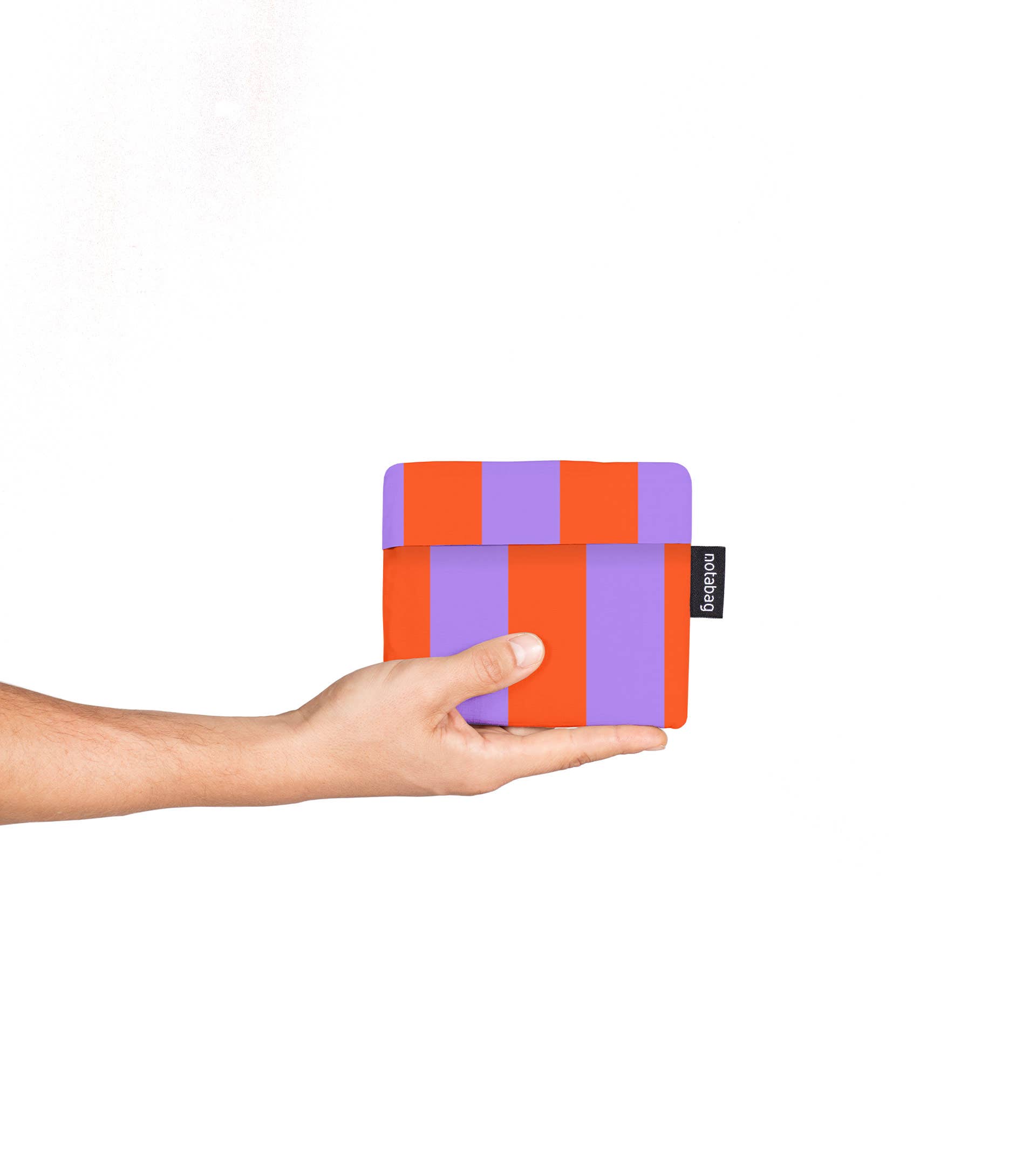 Notabag - Vente Tote bag – unisexe - Notabag - Rayures rouge/violet, printemps-été6