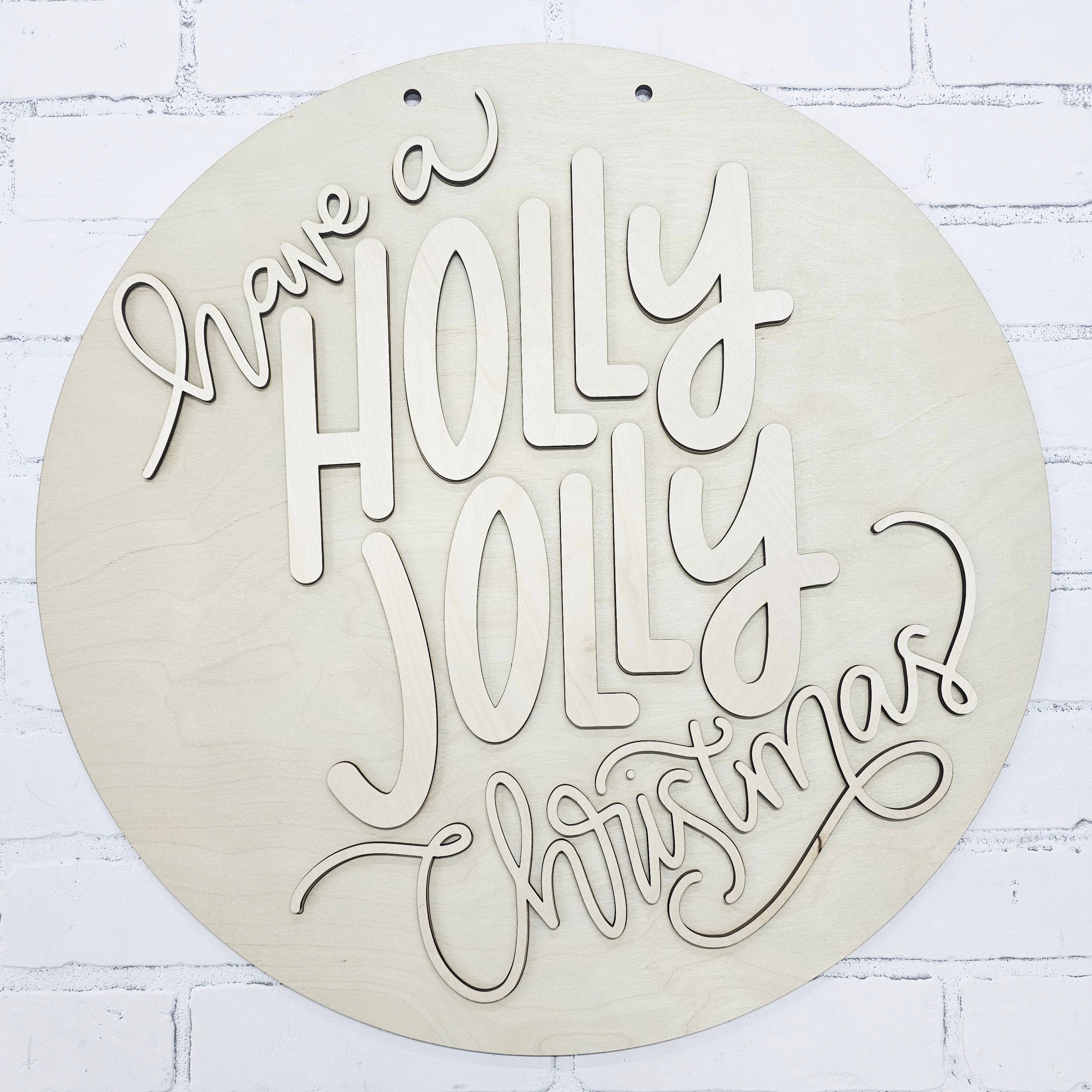 Teal Moon Creations - Vendita all'ingrosso Kit per lavoretti fai da te - Decorazione per Porta Fai-da-te Holly Jolly5