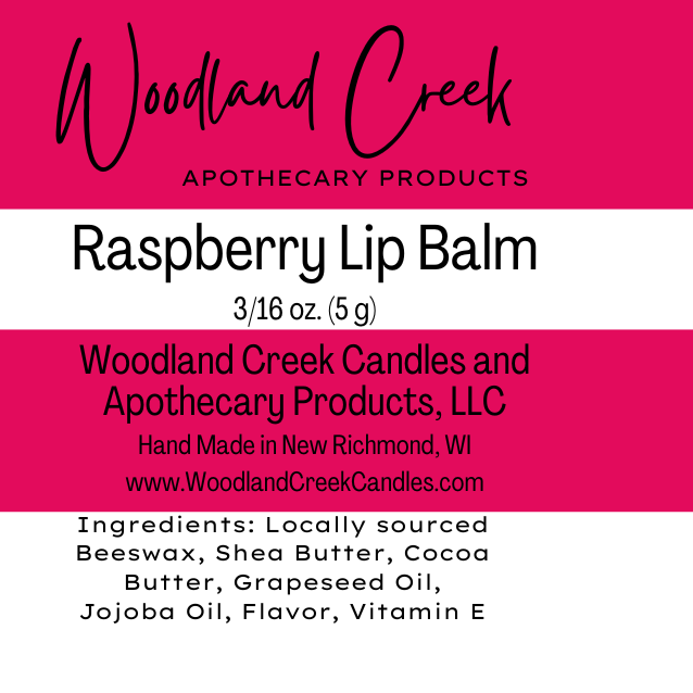 Woodland Creek Candles - Wholesale Lip Balm - Raspberry Lip Balm3