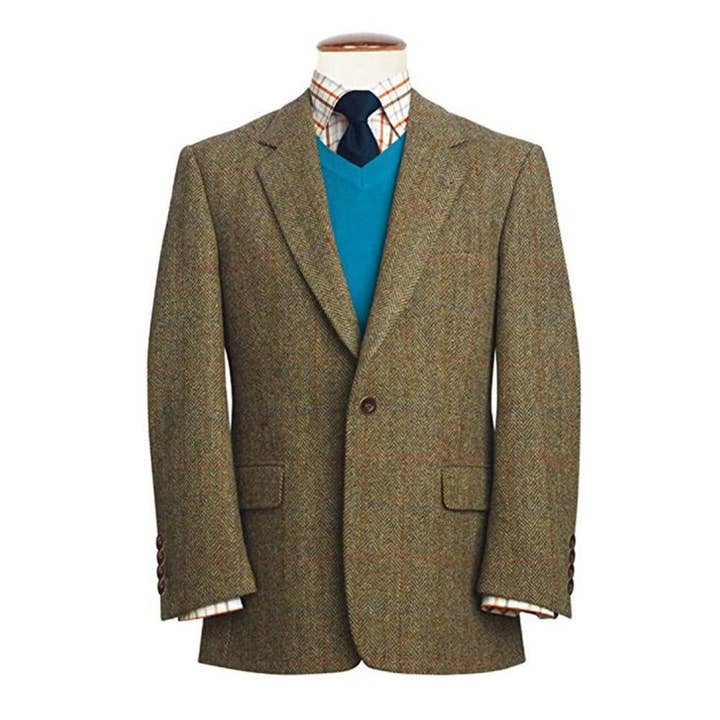 Mens Harris Tweed Classic Fit Jacket - Stromay for wholesale by The Scotland Kilt Company