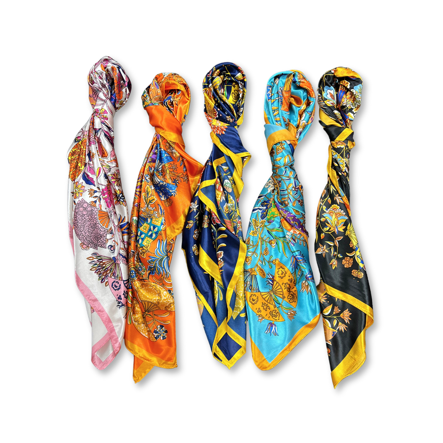 Lili Scarves (US Duty Free) - Wholesale Scarf - Women's - Butterfly Pattern Silk Touch Square Scarf1