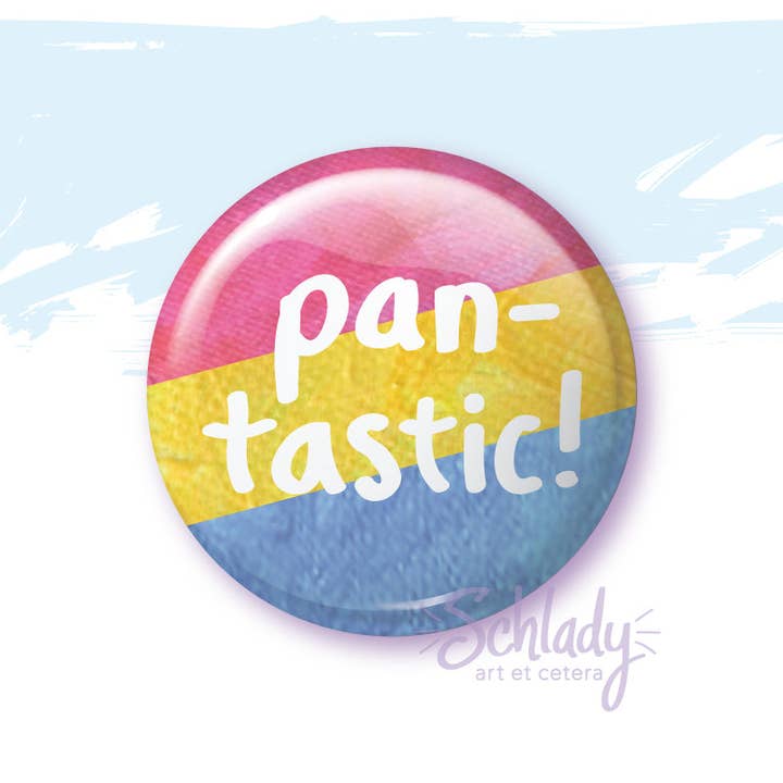 Pantastic! - Pan Pride Button Pin for wholesale by Schlady