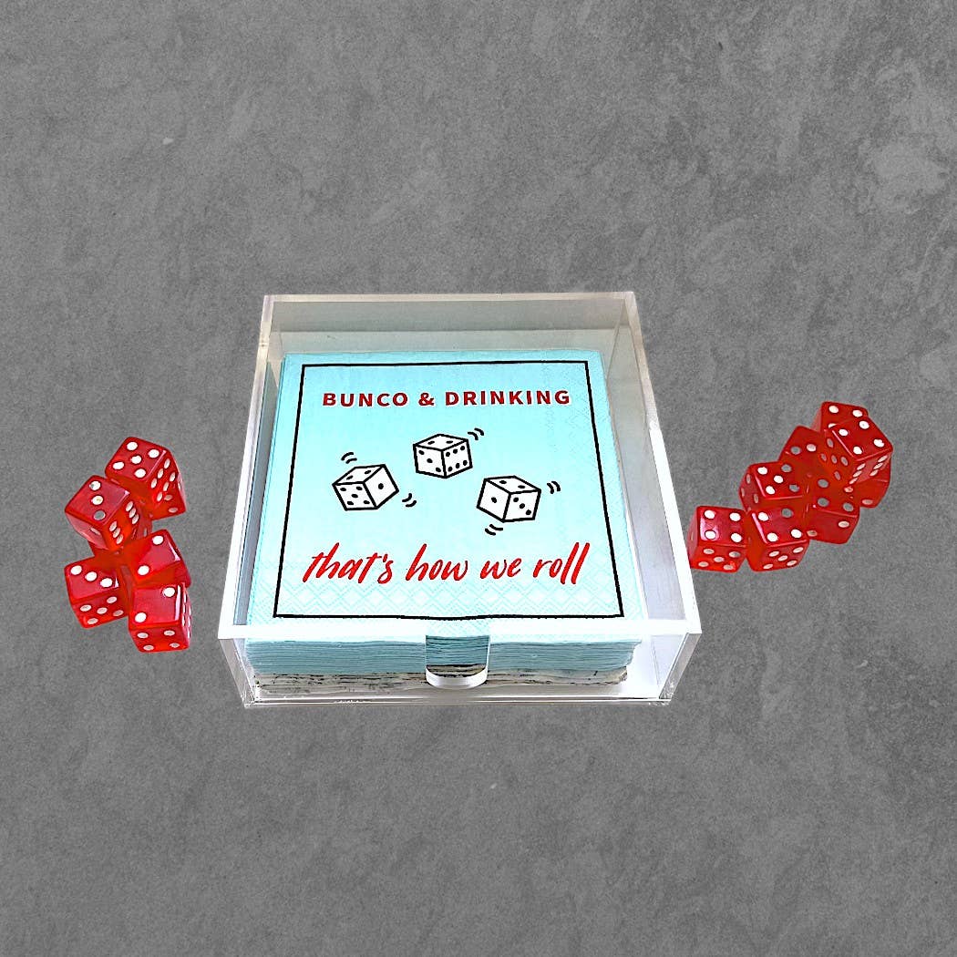 CJ Gift Goddess - Vente Porte-serviette - Porte-serviettes à cocktails/boissons en acrylique transparent2