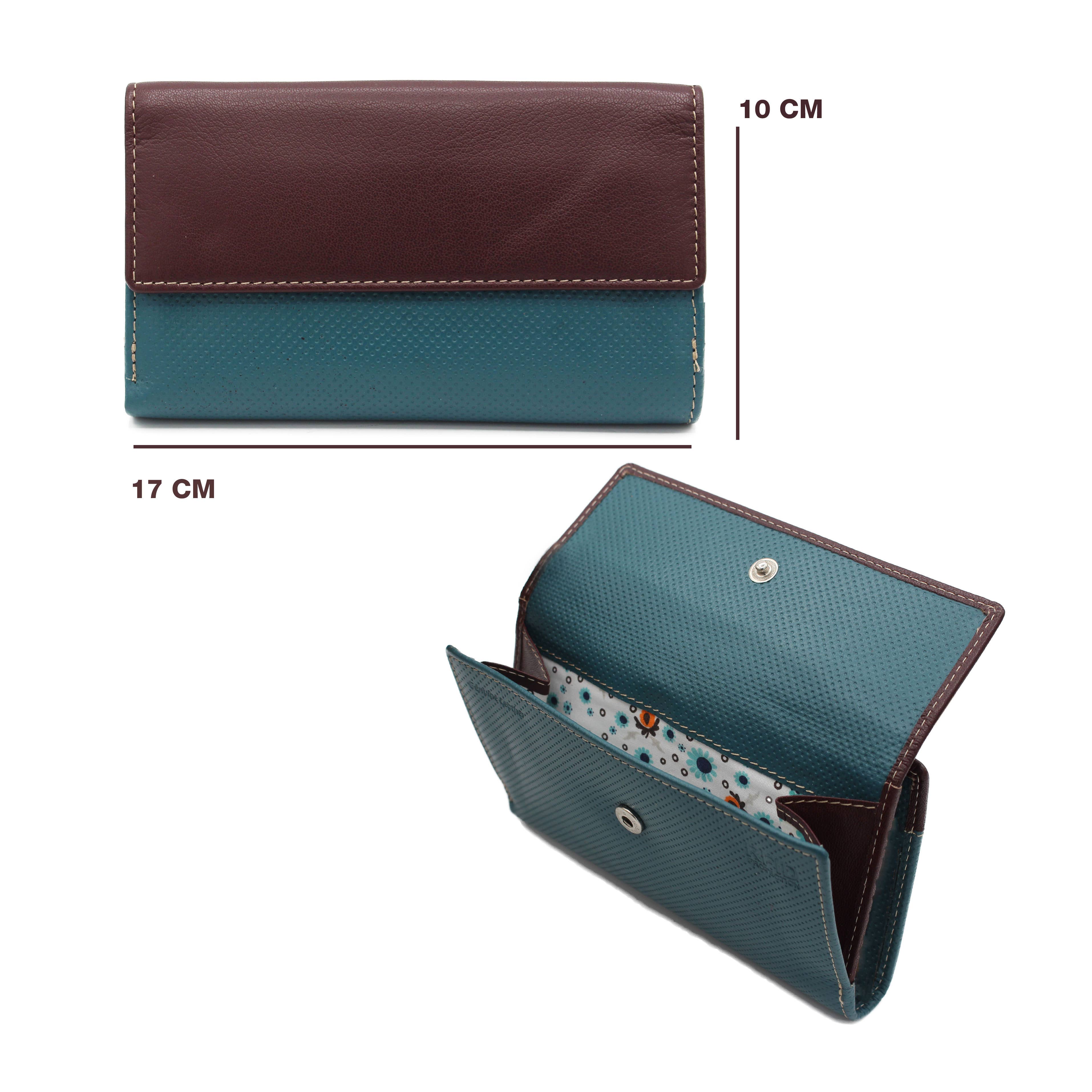 Zerimar 1942 - Vendita all'ingrosso Portafogli - Donna - Zerimar Portafoglio in Pelle Donna | Pochette 17x10 cm2